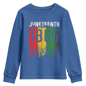 Juneteenth Freedom Pride Youth Sweatshirt African American Heritage Graphic