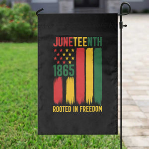 Juneteenth Rooted In Freedom 1865 Garden Flag African American Pride
