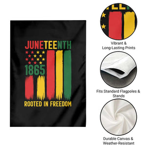Juneteenth Rooted In Freedom 1865 Garden Flag African American Pride
