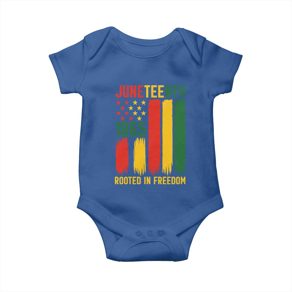 Juneteenth Rooted In Freedom 1865 Baby Onesie African American Pride TS12 Royal Blue Print Your Wear