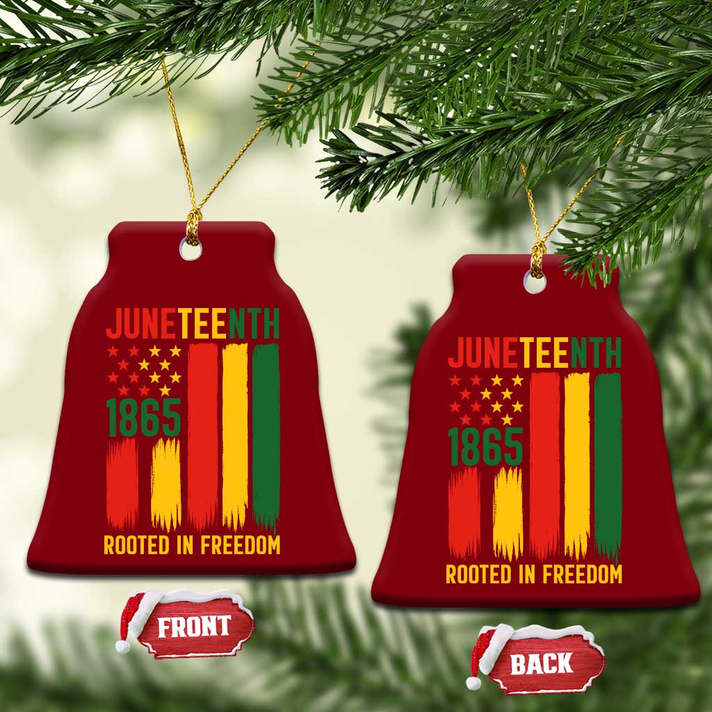 Juneteenth Rooted In Freedom 1865 Ceramic Ornament African American Pride