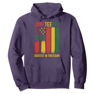 Juneteenth Rooted In Freedom 1865 Hoodie African American Pride TS12 Purple Print Your Wear