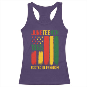 Juneteenth Rooted In Freedom 1865 Racerback Tank Top African American Pride TS12 Purple Print Your Wear