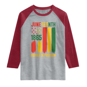 Juneteenth Rooted In Freedom 1865 Raglan Shirt African American Pride