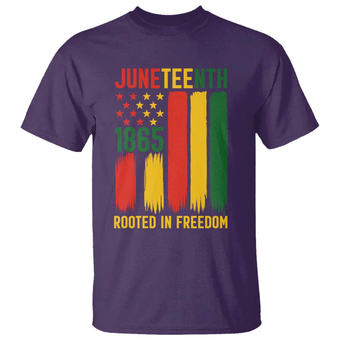 Juneteenth Rooted In Freedom 1865 T Shirt African American Pride TS12 Purple Print Your Wear