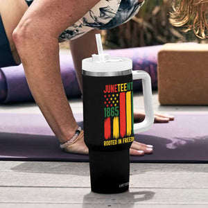 Juneteenth Rooted In Freedom 1865 Tumbler With Handle African American Pride TS12 Print Your Wear