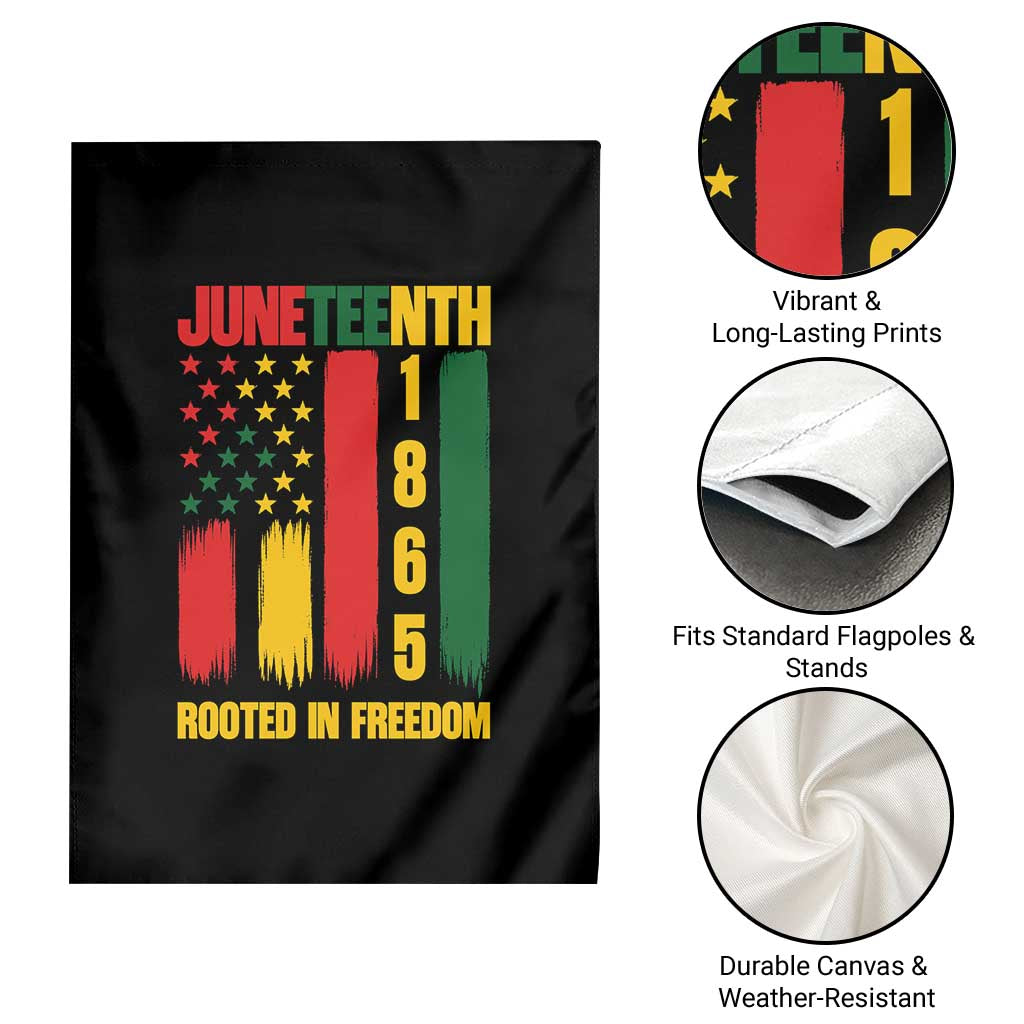 Juneteenth 1865 Freedom Pride Garden Flag African American Heritage Graphic