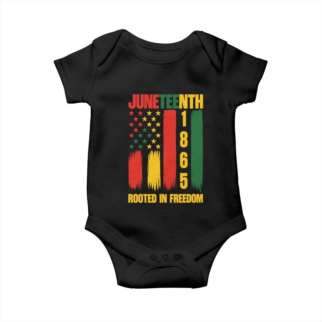 Juneteenth 1865 Freedom Pride Baby Onesie African American Heritage Graphic TS12 Black Print Your Wear