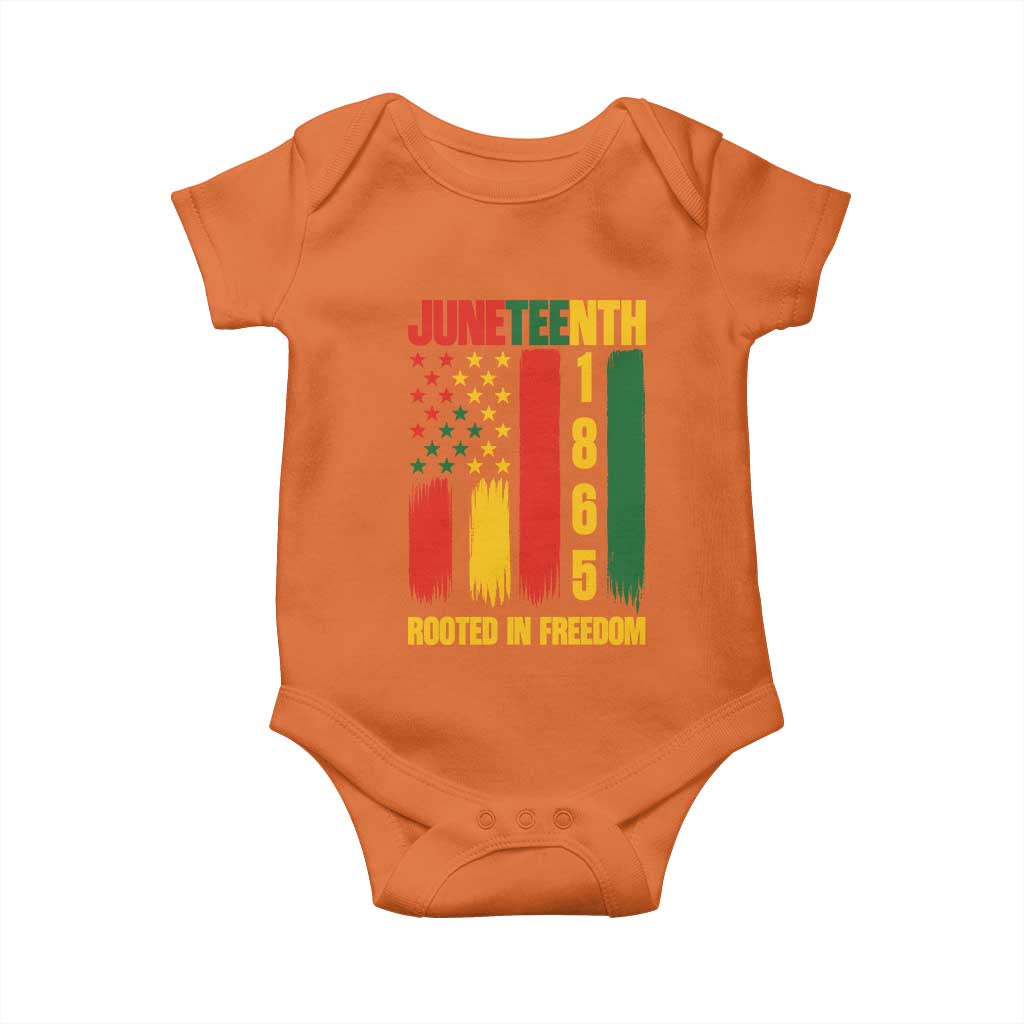 Juneteenth 1865 Freedom Pride Baby Onesie African American Heritage Graphic TS12 Orange Print Your Wear