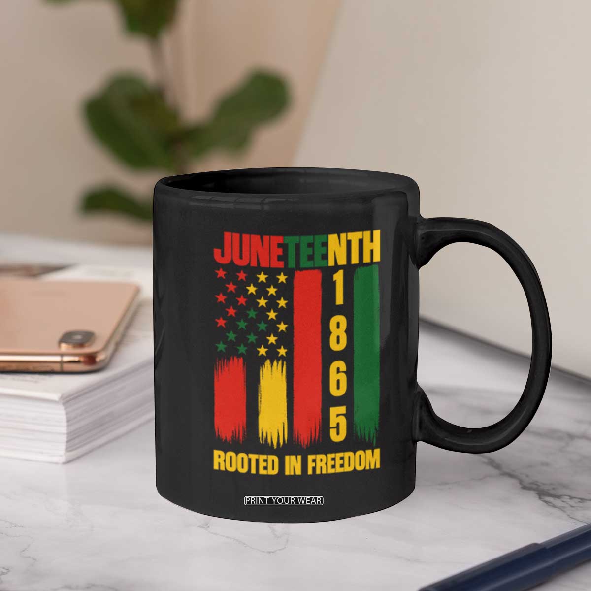 Juneteenth 1865 Freedom Pride Coffee Mug African American Heritage Graphic TS12 Print Your Wear