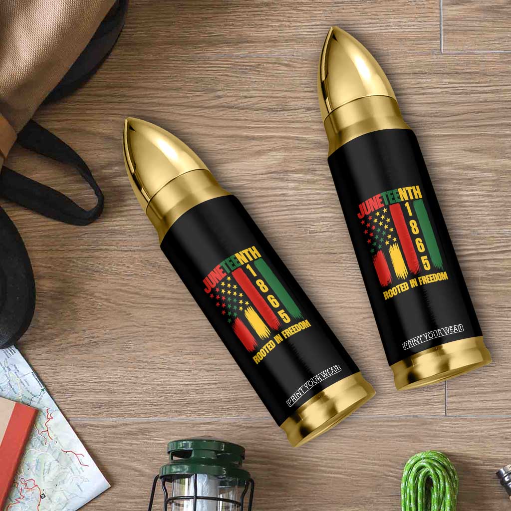 Juneteenth 1865 Freedom Pride Bullet Tumbler African American Heritage Graphic TS12 Print Your Wear