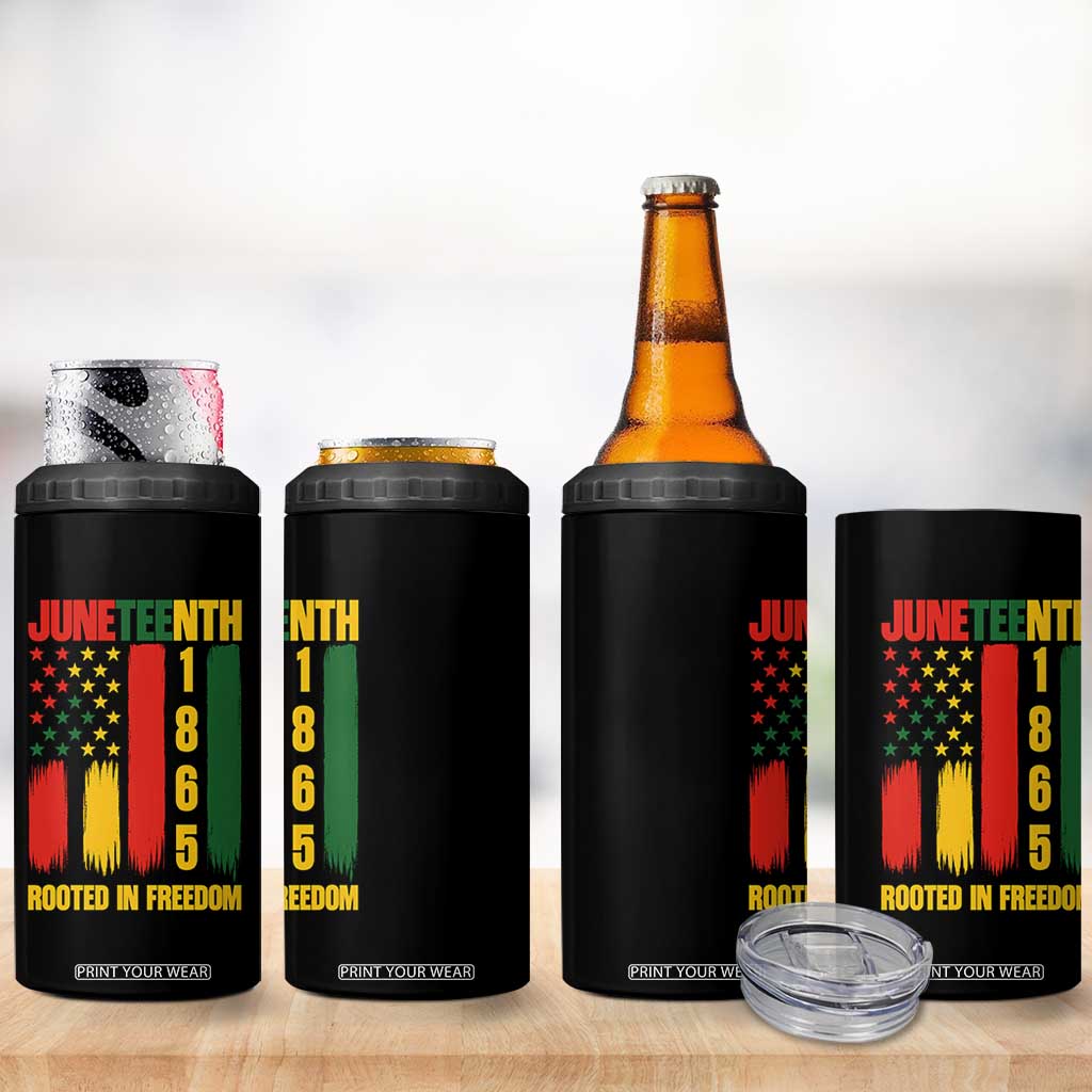 Juneteenth 1865 Freedom Pride 4 in 1 Can Cooler Tumbler African American Heritage Graphic TS12 Print Your Wear