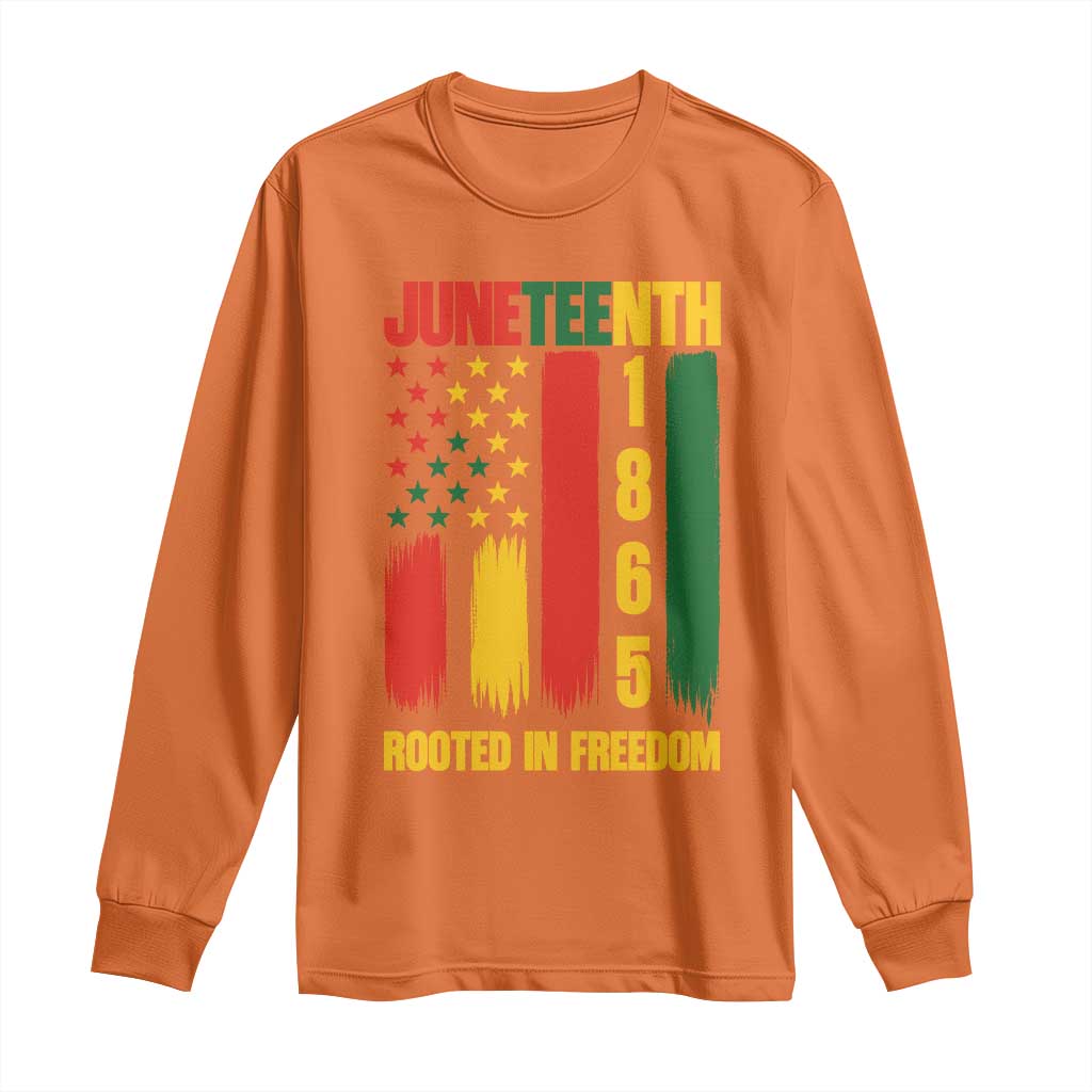 Juneteenth 1865 Freedom Pride Long Sleeve Shirt African American Heritage Graphic TS12 Orange Print Your Wear