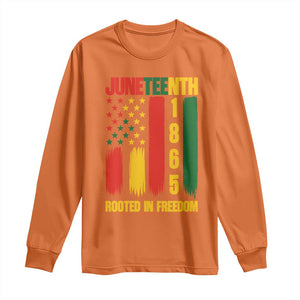 Juneteenth 1865 Freedom Pride Long Sleeve Shirt African American Heritage Graphic TS12 Orange Print Your Wear