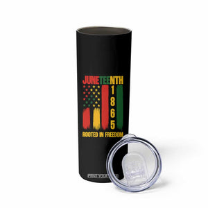 Juneteenth 1865 Freedom Pride Skinny Tumbler African American Heritage Graphic