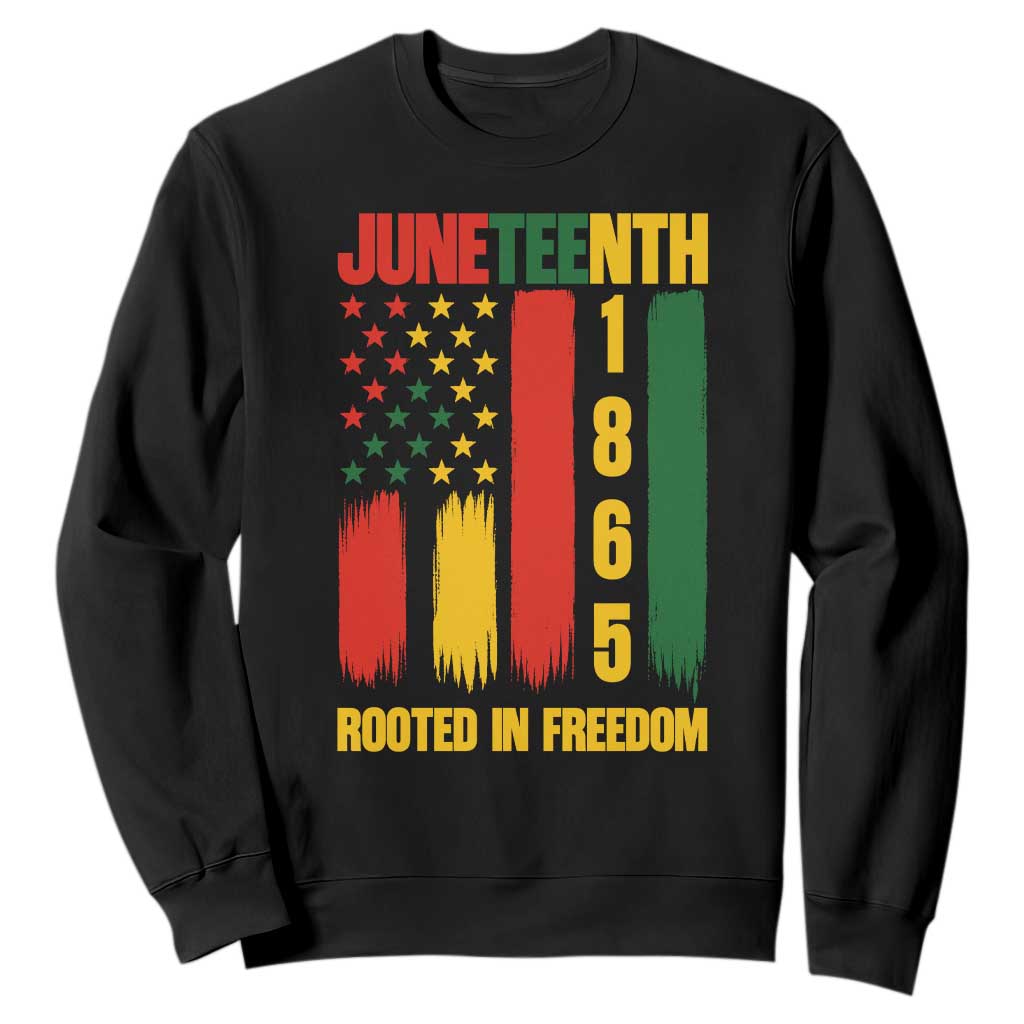Juneteenth 1865 Freedom Pride Sweatshirt African American Heritage Graphic TS12 Black Print Your Wear