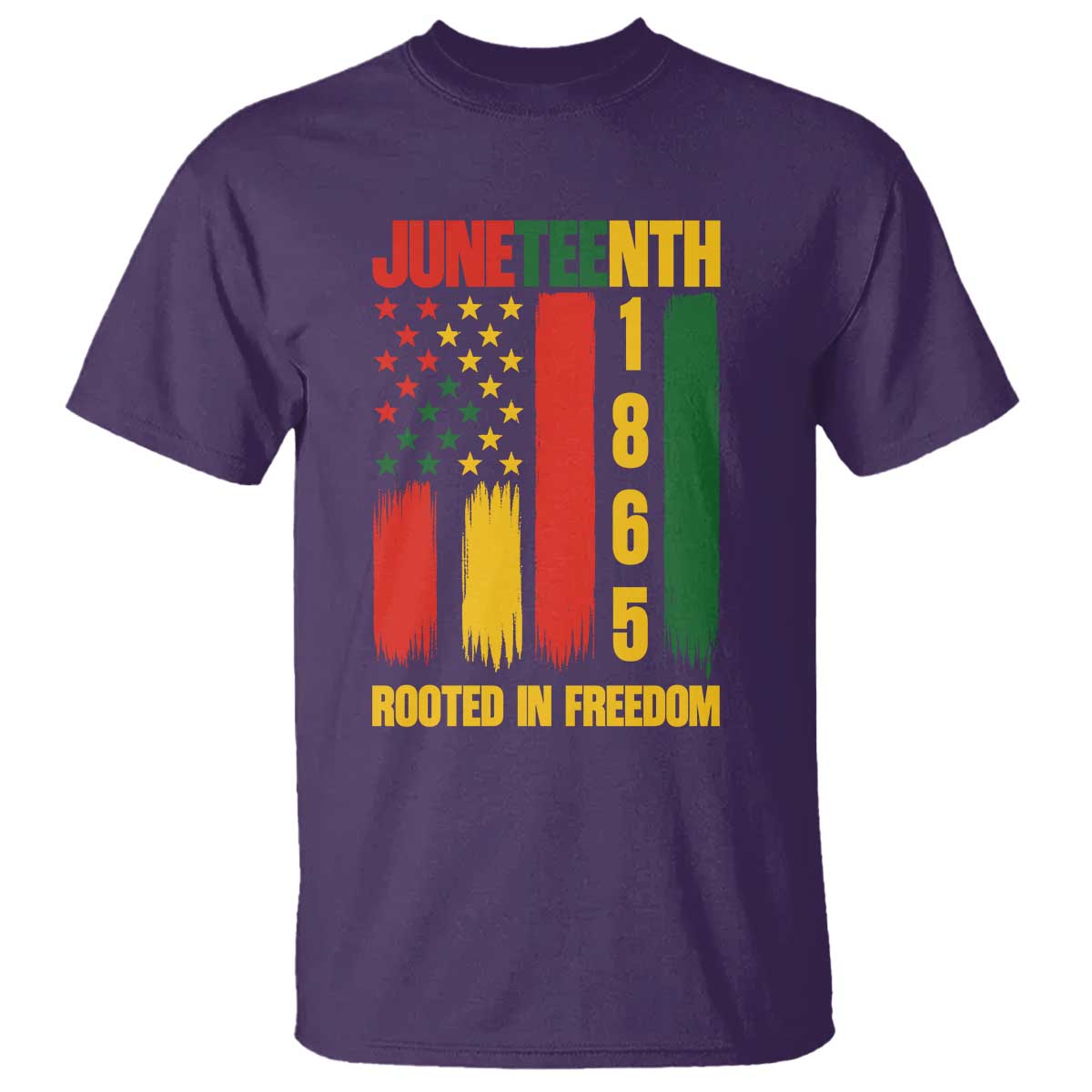 Juneteenth 1865 Freedom Pride T Shirt African American Heritage Graphic TS12 Purple Print Your Wear
