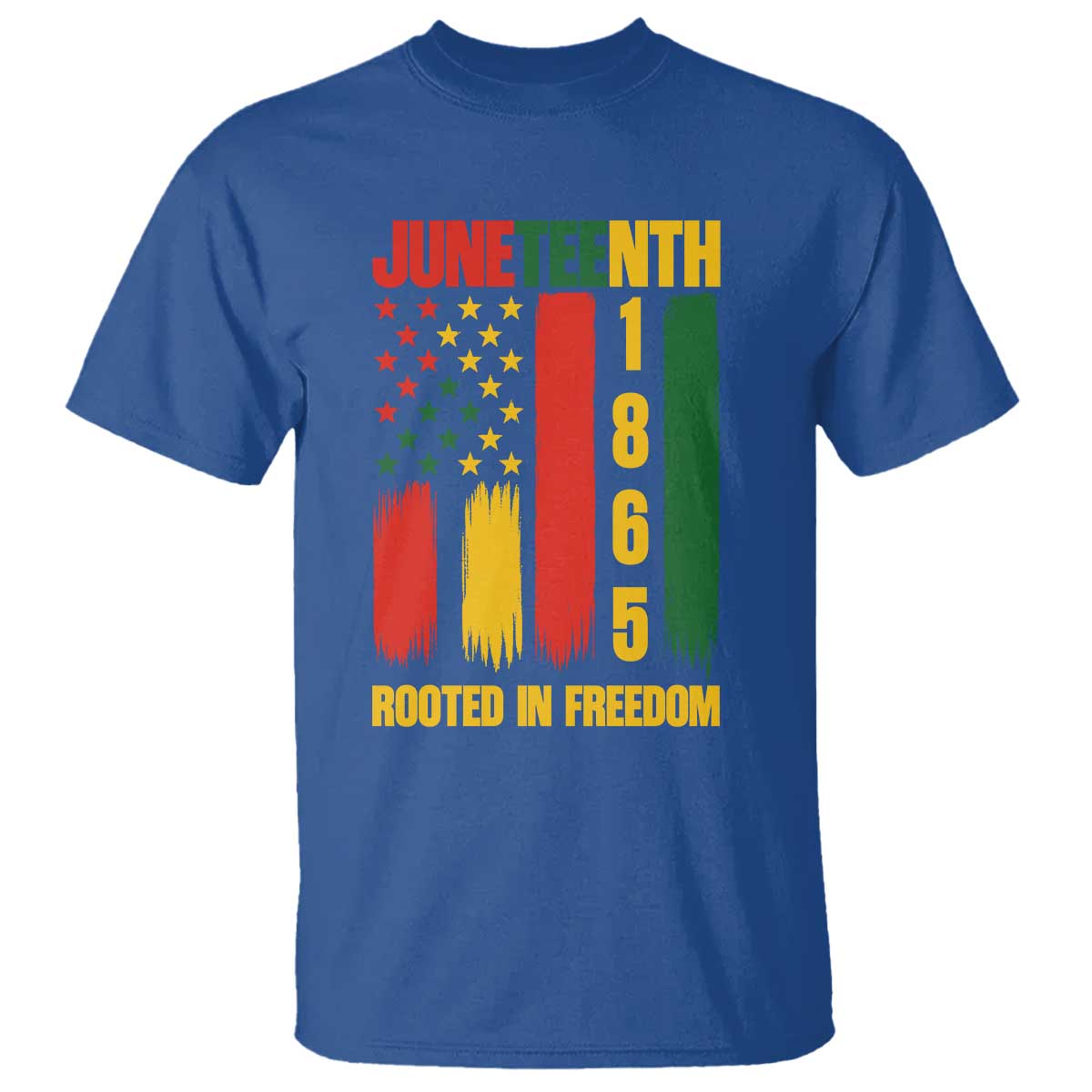 Juneteenth 1865 Freedom Pride T Shirt African American Heritage Graphic TS12 Royal Blue Print Your Wear
