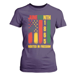 Juneteenth 1865 Freedom Pride T Shirt For Women African American Heritage Graphic TS12 Purple Print Your Wear