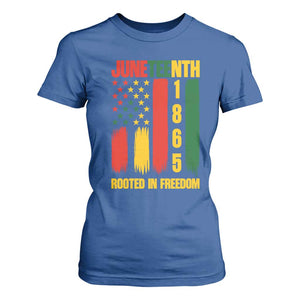 Juneteenth 1865 Freedom Pride T Shirt For Women African American Heritage Graphic TS12 Royal Blue Print Your Wear