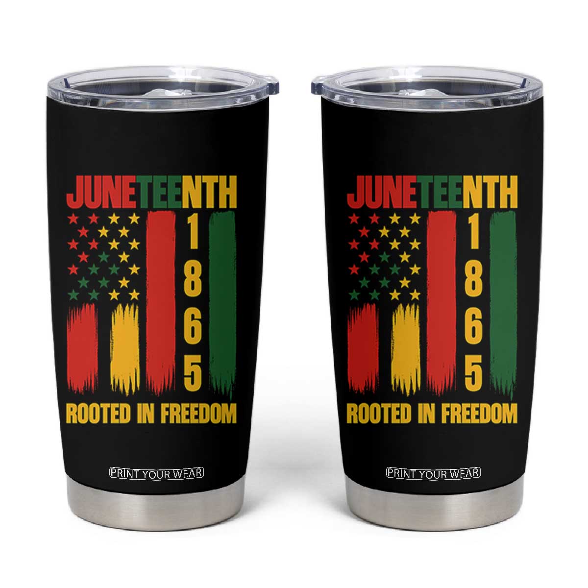 Juneteenth 1865 Freedom Pride Tumbler Cup African American Heritage Graphic TS12 Black Print Your Wear