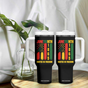 Juneteenth 1865 Freedom Pride Tumbler With Handle African American Heritage Graphic