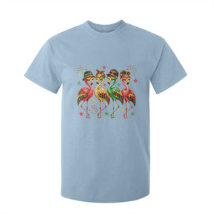 Funny Juneteenth Flamingos Squad T Shirt For Kid African American Heritage TS12 Light Blue Print Your Wear