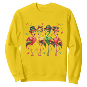 Funny Juneteenth Flamingos Squad Sweatshirt African American Heritage TS12 Daisy Print Your Wear