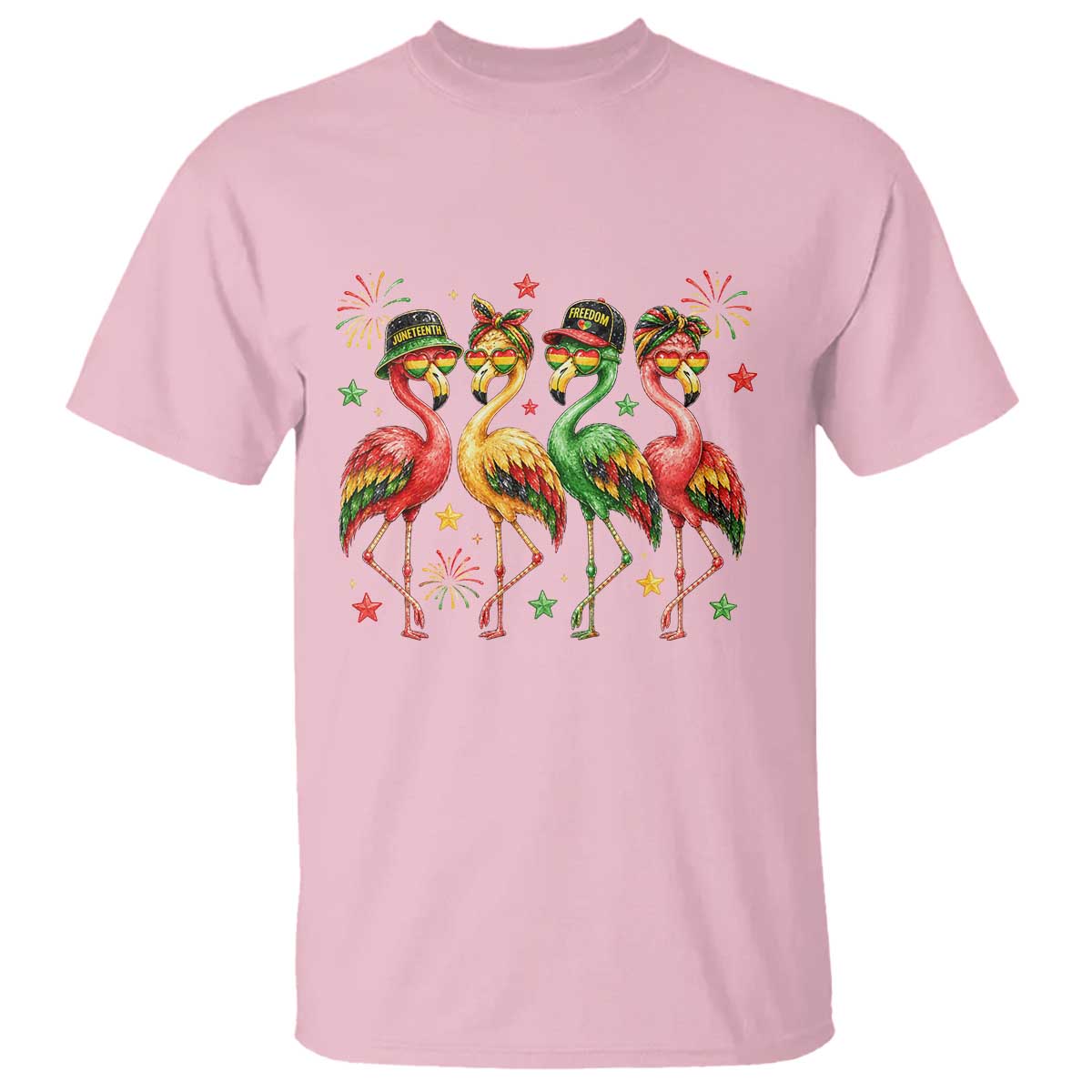 Funny Juneteenth Flamingos Squad T Shirt African American Heritage TS12 Light Pink Print Your Wear