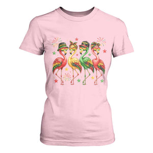 Funny Juneteenth Flamingos Squad T Shirt For Women African American Heritage TS12 Light Pink Print Your Wear