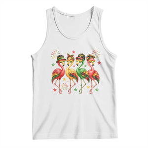 Funny Juneteenth Flamingos Squad Tank Top African American Heritage TS12 White Print Your Wear