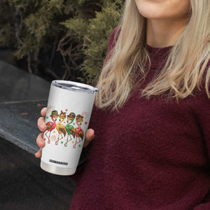 Funny Juneteenth Flamingos Squad Tumbler Cup African American Heritage TS12 Print Your Wear