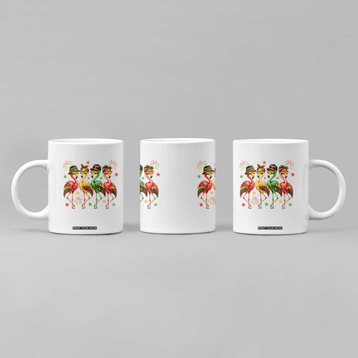 Funny Juneteenth Flamingos Squad Coffee Mug African American Heritage