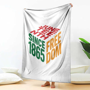 Juneteenth 1865 Freedom Throw Blanket African American Pride