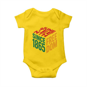Juneteenth 1865 Freedom Baby Onesie African American Pride