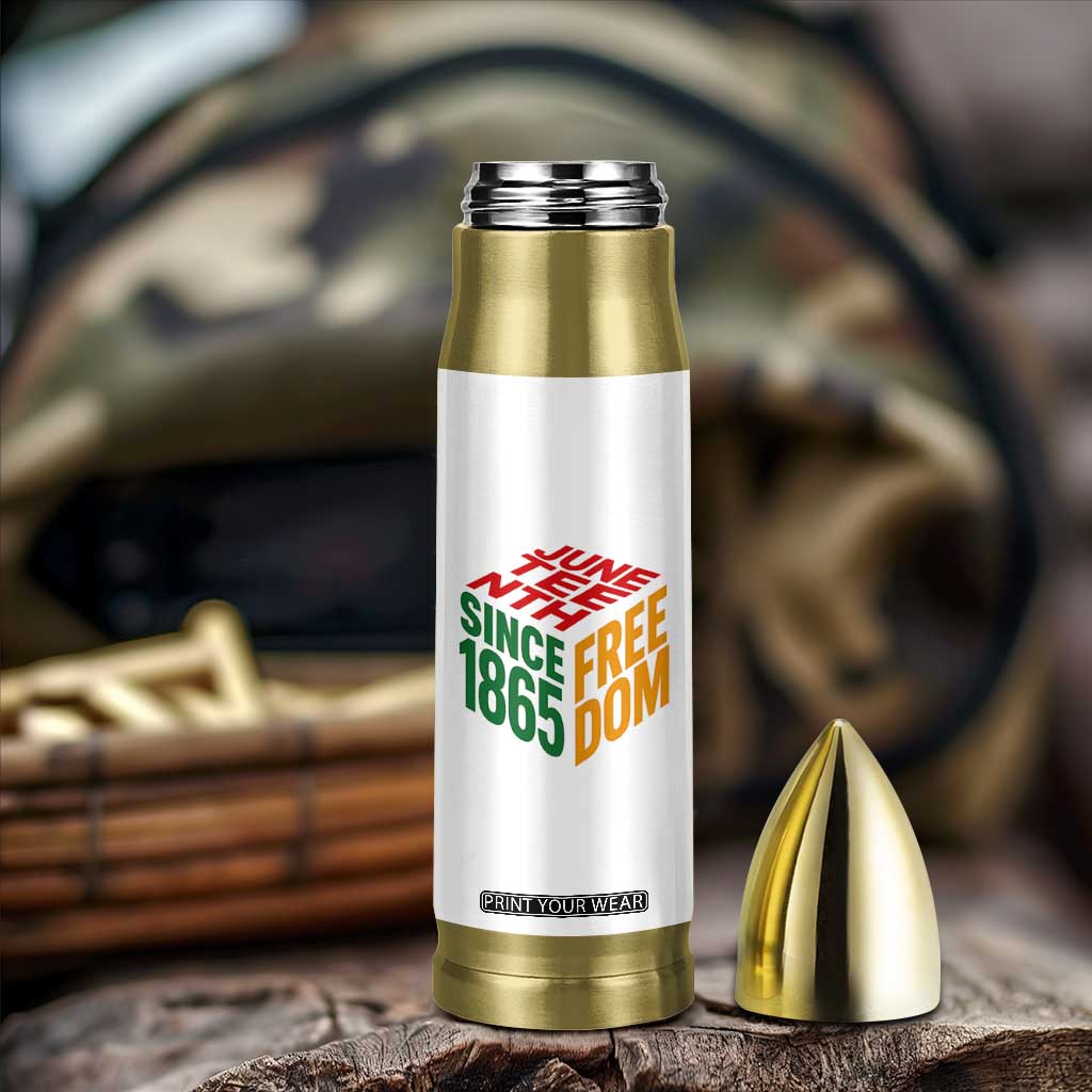 Juneteenth 1865 Freedom Bullet Tumbler African American Pride TS12 Print Your Wear