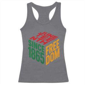 Juneteenth 1865 Freedom Racerback Tank Top African American Pride