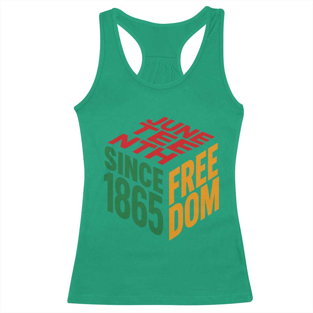 Juneteenth 1865 Freedom Racerback Tank Top African American Pride