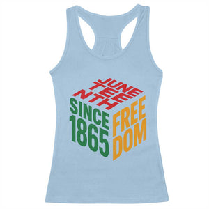 Juneteenth 1865 Freedom Racerback Tank Top African American Pride