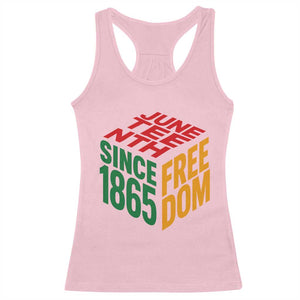 Juneteenth 1865 Freedom Racerback Tank Top African American Pride