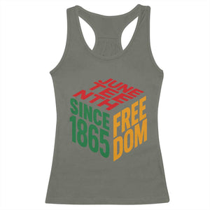 Juneteenth 1865 Freedom Racerback Tank Top African American Pride