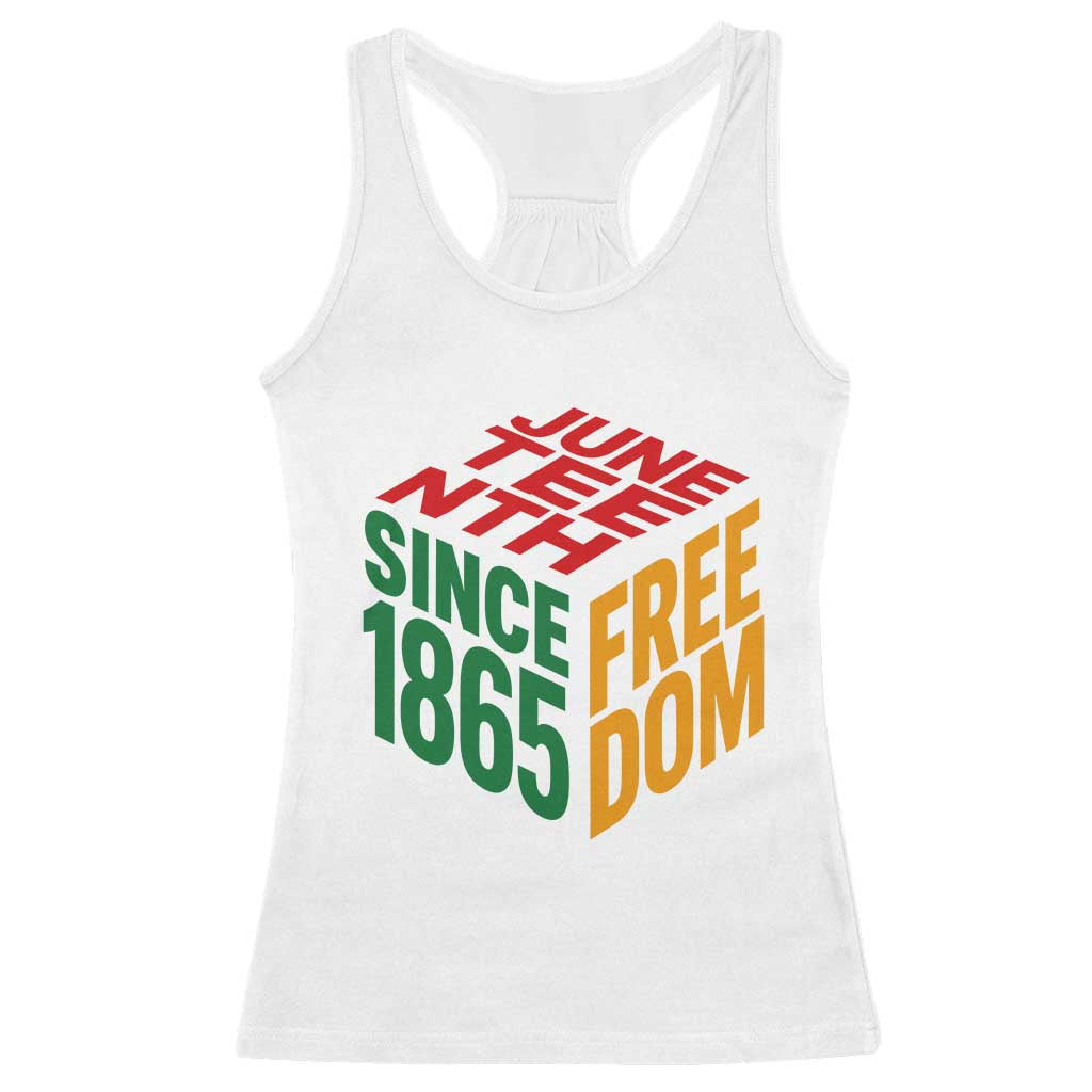 Juneteenth 1865 Freedom Racerback Tank Top African American Pride