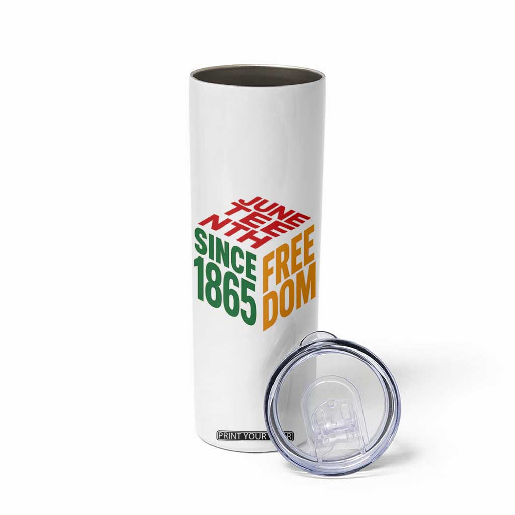 Juneteenth 1865 Freedom Skinny Tumbler African American Pride