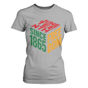 Juneteenth 1865 Freedom T Shirt For Women African American Pride TS12 Sport Gray Print Your Wear