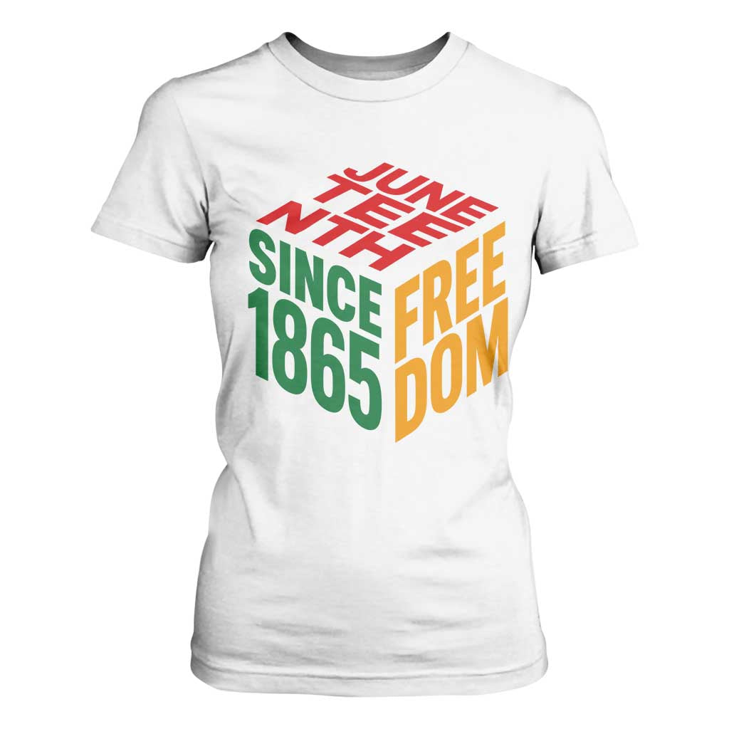 Juneteenth 1865 Freedom T Shirt For Women African American Pride TS12 White Print Your Wear
