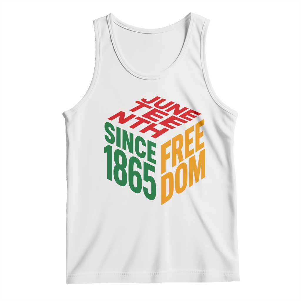 Juneteenth 1865 Freedom Tank Top African American Pride TS12 White Print Your Wear