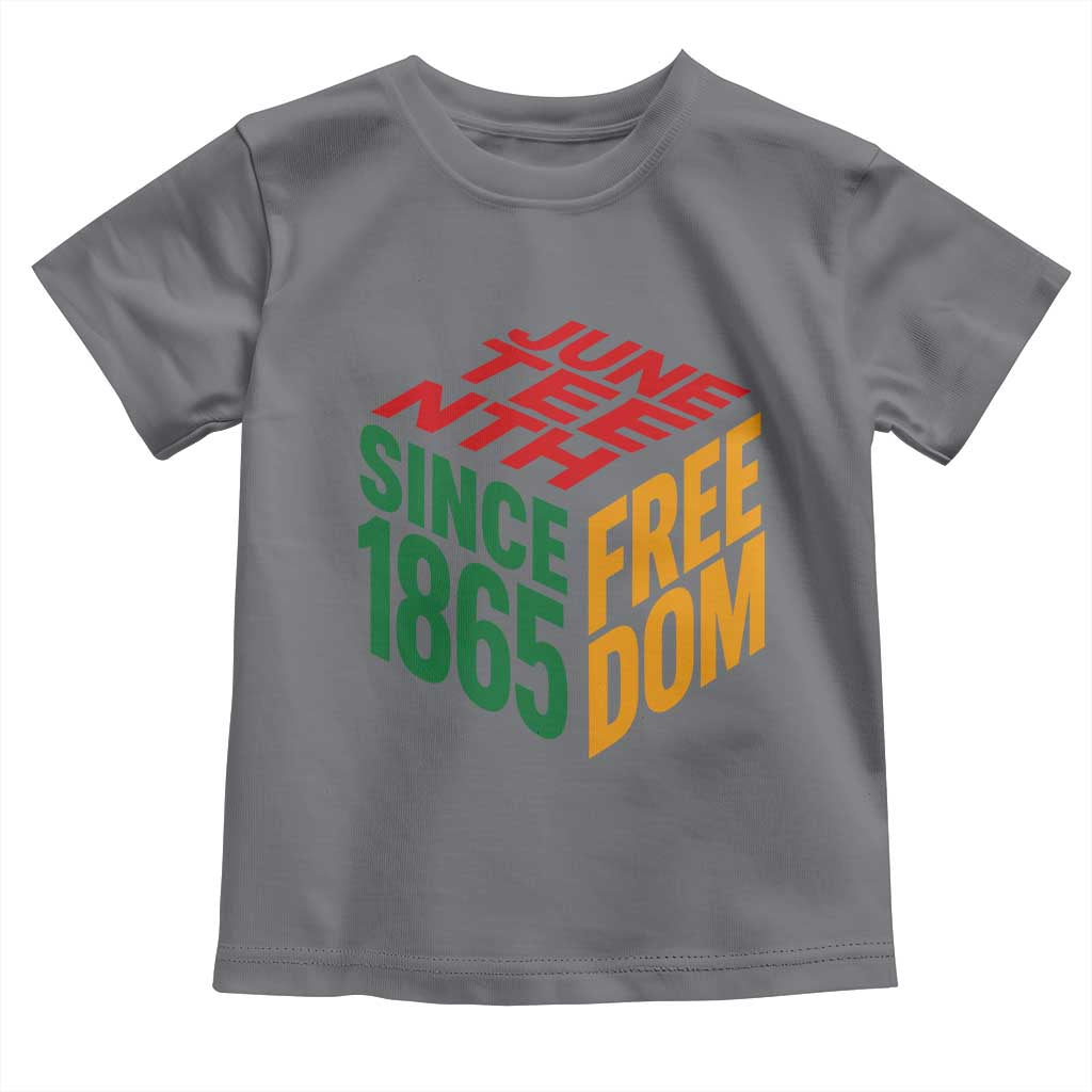 Juneteenth 1865 Freedom Toddler T Shirt African American Pride TS12 Charcoal Print Your Wear