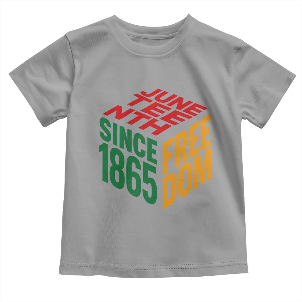 Juneteenth 1865 Freedom Toddler T Shirt African American Pride TS12 Sport Gray Print Your Wear