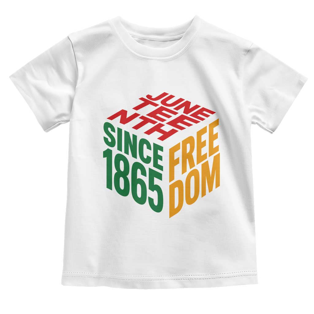 Juneteenth 1865 Freedom Toddler T Shirt African American Pride TS12 White Print Your Wear