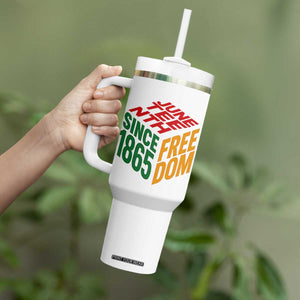 Juneteenth 1865 Freedom Tumbler With Handle African American Pride TS12 Print Your Wear